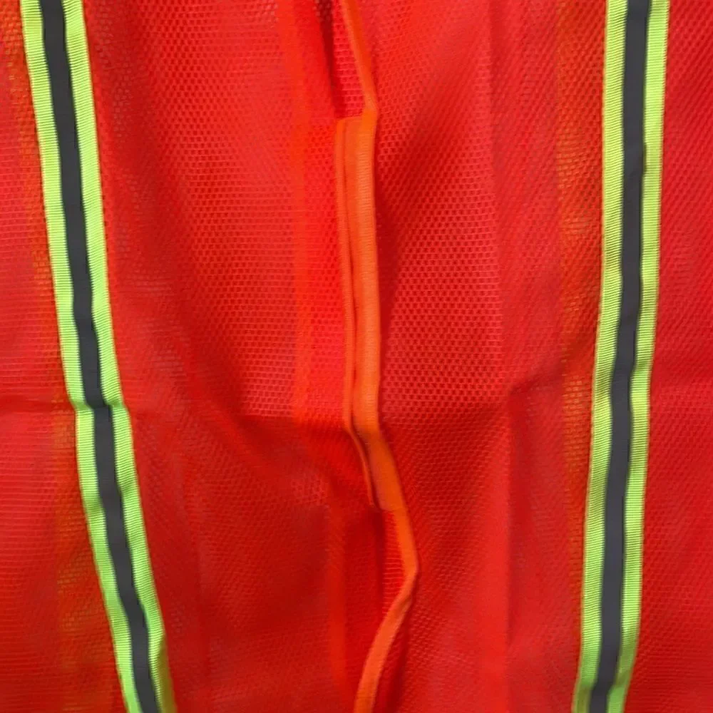 NEW Reflective Orange Safety Vest Large